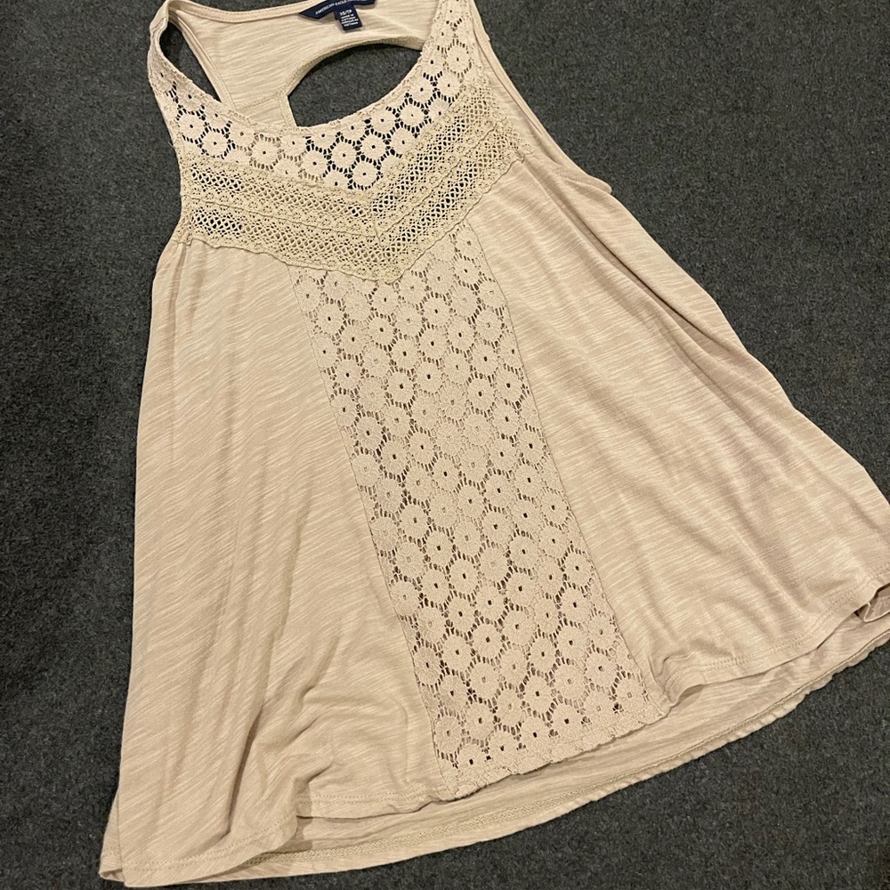 American eagle crochet tank top.